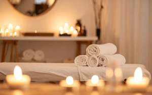 Espai de relaxació amb sauna al spa de Mas Cal Sastre